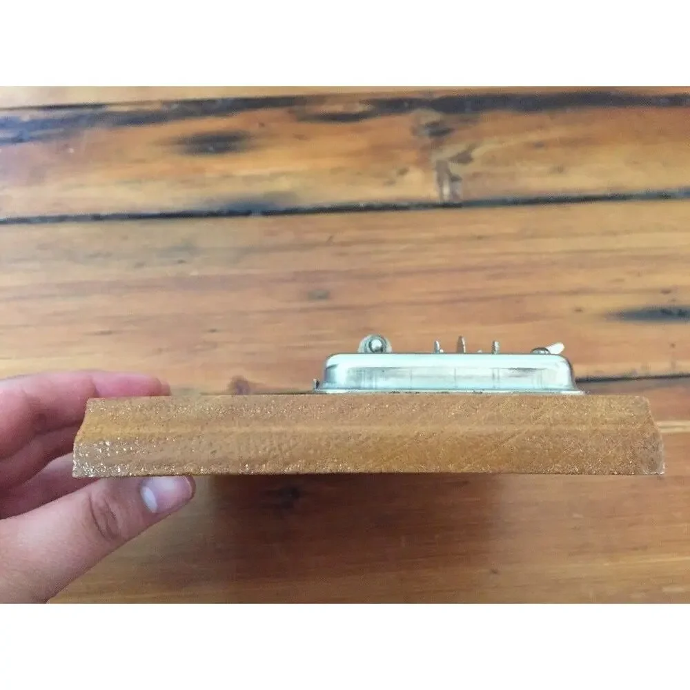 Vtg 16mm Craig Jr Movie Supply Co Los Angeles Steel Film Splicer on Wooden Base